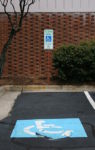 Handicap parking space. Handicapped