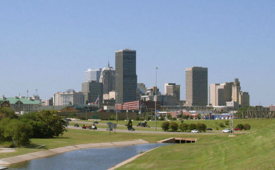 Oklahoma City Skyline from I-35