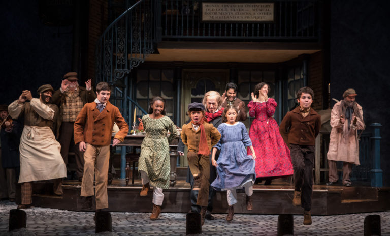 Cast of the Goodman Theater's production of A Christmas Carol. Courtesy of the Goodman Theater