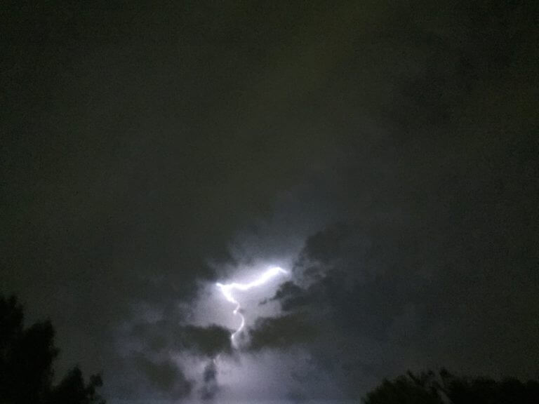 Lightning lit up Chicagoland's skies Monday night in a fantastic display. Photo courtesy of Ray Hanania