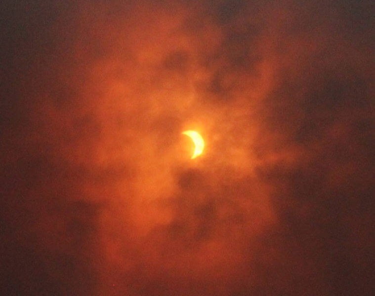 August 21, 2017 Solar Eclipse from Chicago. Photo courtesy of Ray Hanania