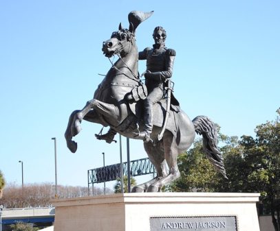 English: A photo of the Andrew Jackson statue ...