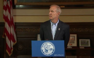 Gov. Bruce Rauner vetoes legislation that would force suburban taxpayers to pay for waste and corruption at the Chicago Public Schools. The bill would take the majority of school funding from the suburbs and earmark it to bailout Chicago Public Schools, which are in debt to the amount of more than $17 billion. Photo courtesy of Governor Rauner
