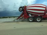 Road construction cement truck. Photo courtesy of Ray Hanania