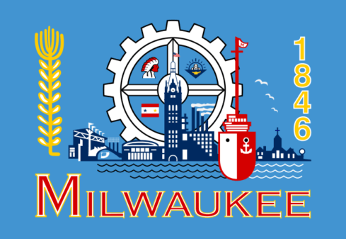 Flag of Milwaukee, Wisconsin (Photo credit: Wikipedia)