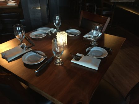 Table at The Primal Cut Steakhouse. Photo courtesy of Ray Hanania