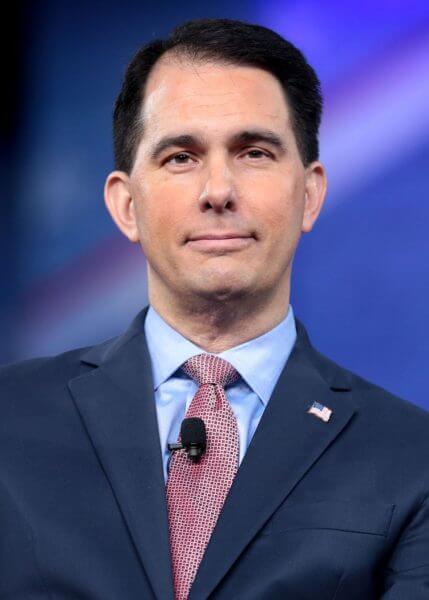 Wisconsin Governor Scott Walker joins governors from Missouri and Indiana to help Illinois Gov Bruce Rauner bash the people of Illinois and the state. Photo courtesy of Wikipedia