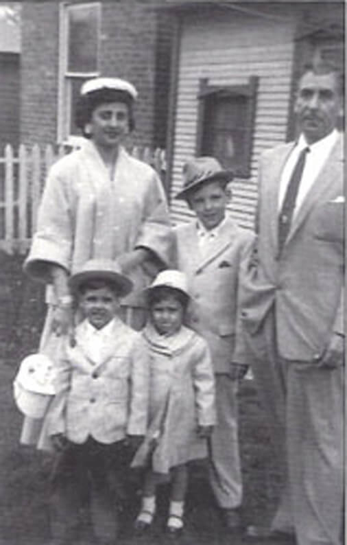 Christian Arab family preparing to attend Church at Bethany Lutheran Church in 1957. Photo courtesy of Ray Hanania