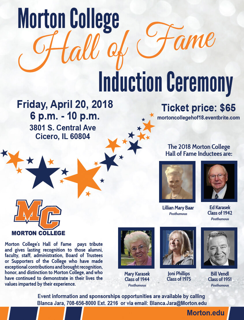 Alumni celebrities at Morton College to be feted April 20