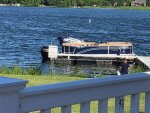 Candlewick Lake boat docked at recreation center restaurant