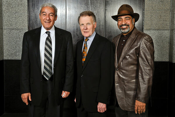 ADC National President, Illinois House Speaker Michael J. Madigan, and Hollywood actor Sayed Badreya at a dinner honoring Ziyad Brothers Importing in May 2011