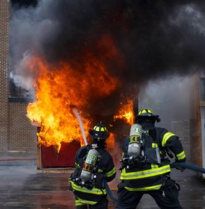 Orland Firefighters battle demonstration fire at OFPD Open House event