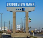 The original Bridgeview Bank is still operating near 79th Street and Harlem Avenue in Bridgeview. (Photo by Bob Bong)