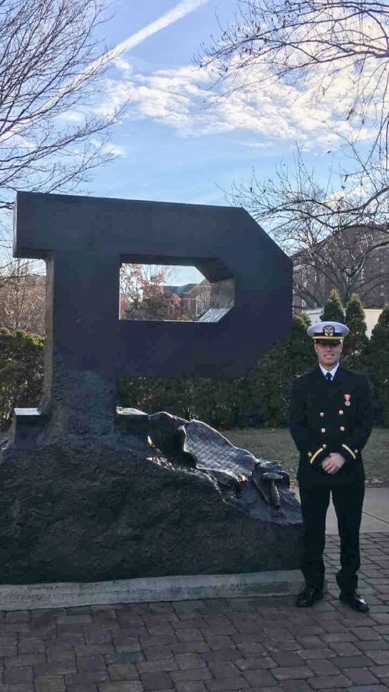 Navy Midshipman Thomas Donnelly, from Westmont, Illinois. Photo courtesy of the U.S. Navy