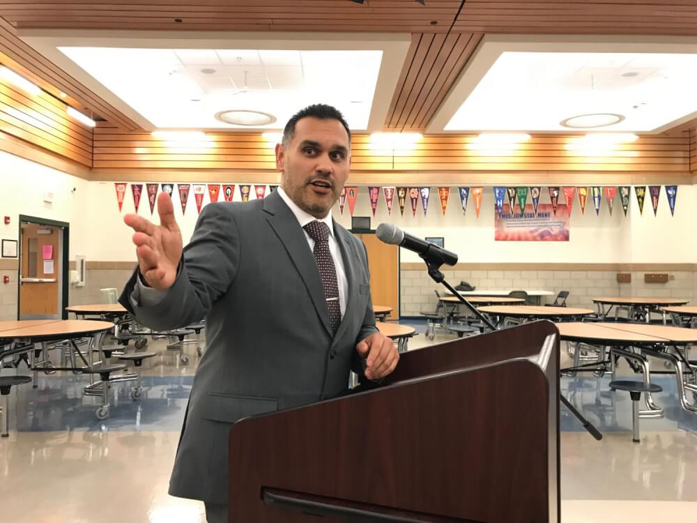 Kristopher Rivera is the new superintendent of Lyons School District 103. (Photo by Steve Metsch)