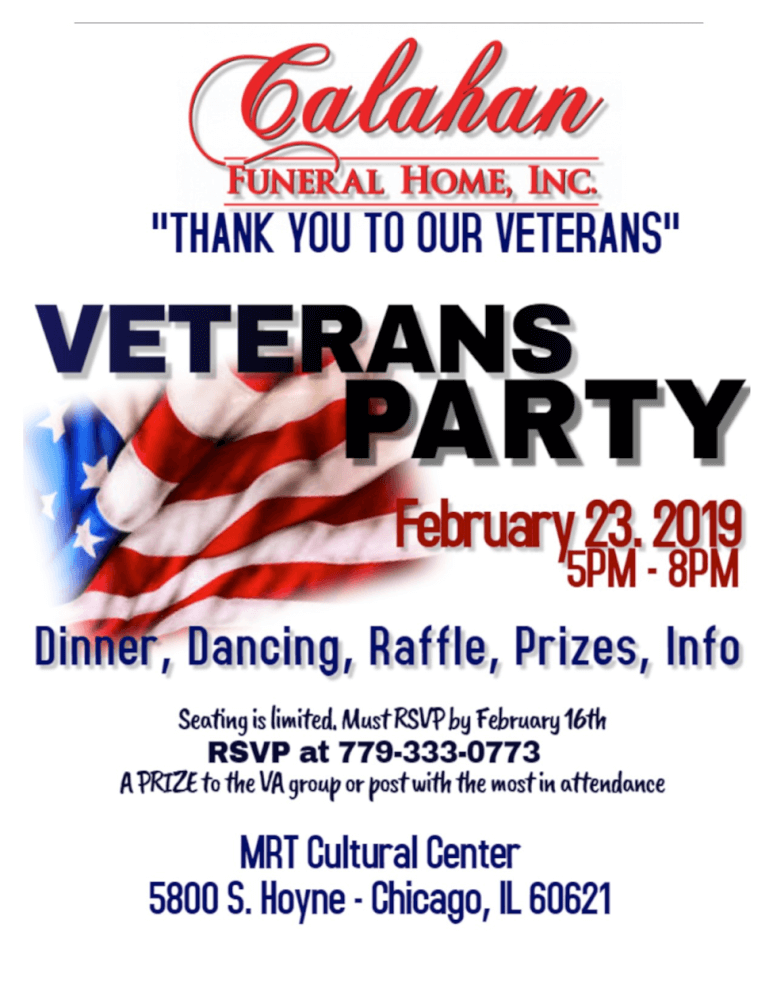 Veterans Party Feb. 213, 2019