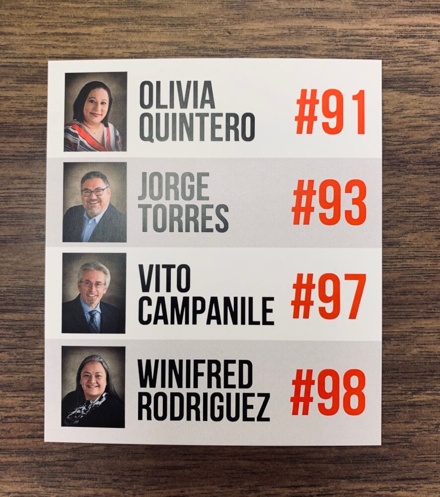 Vote for the Parents for Student excellence slate by re-electing Jorge Torres, and electing Olivia Quintero, Vito Campanile, and Winifred Rodriquez on April 2 and take a stand for the educational rights and safety of your children.