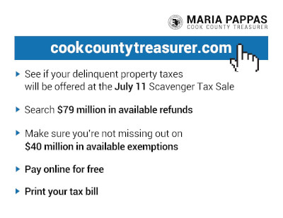 Cook County Treasurer Marias Pappas Scavenger Sale July 11, 2019 Tax Sale