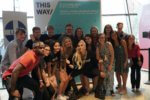 Lady Gaga works with high school students including two students from Stagg High school in District 230. Photo courtesy of DIstrict 230