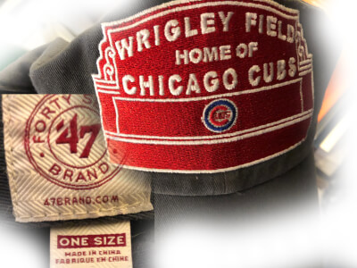 Chicago Cubs Baseball Cap "Made in China" Photo courtesy of Ray Hanania