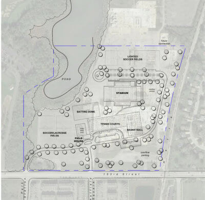 Orland Park Sports Complex plan for vacant Andrew Land