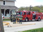 Structure fire at 143 block of Beacon in the Old Orland Historic District Tuesday May 12, 2020. Photo courtesy of the Orland Fire Protection District