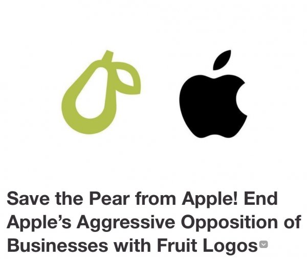 Apple sues company for using fruit as its logo. Photo courtesy of Change.org