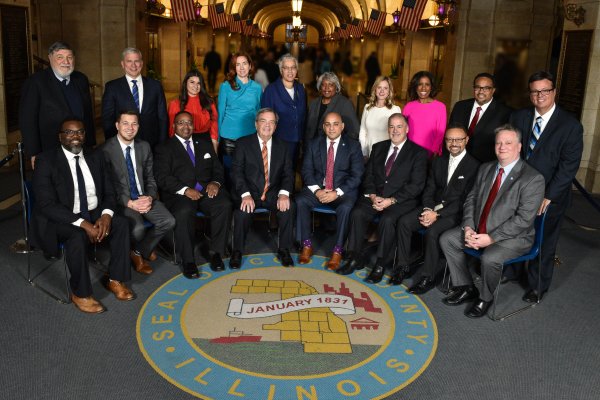 The 2020 Cook County Board of Commissioners. Courtesy of the Cook County Board