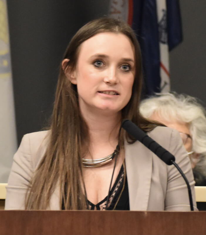The deficit in Lyons was caused in part by the pandemic, but reserves cover the gap, Assistant Finance Director Christina Bishop told the board. (Photo by Steve Metsch)