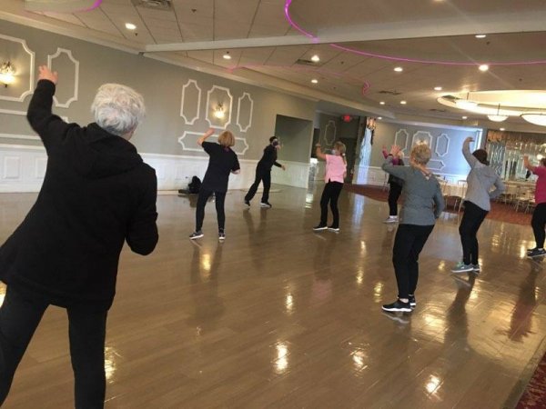 Orland Township seniors are happy to get back to their favorite Township fitness classes, including Joints in Motion. Photo courtesy of Orland Township