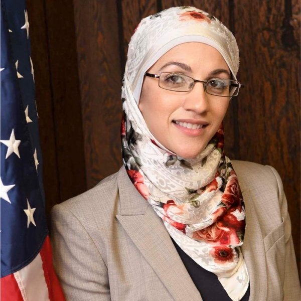 Tasneem Abuzir, candidate for Palos Township trustee. Photo courtesy of Tasneem Abuzir's Facebook page.