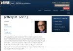 Jeffery M. Leving website snapshot