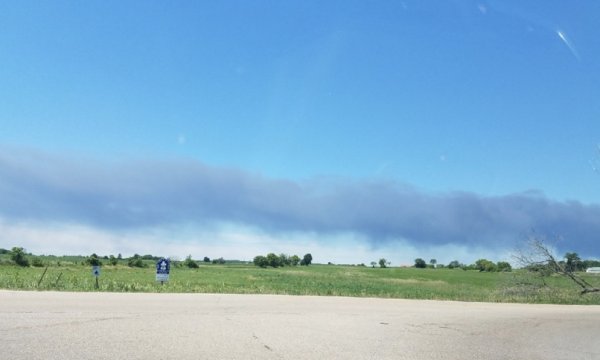 Massive fire at Rockton Chemical Plant in Winnebago County, June 14, 2021. Photo courtesy of Ray Hanania