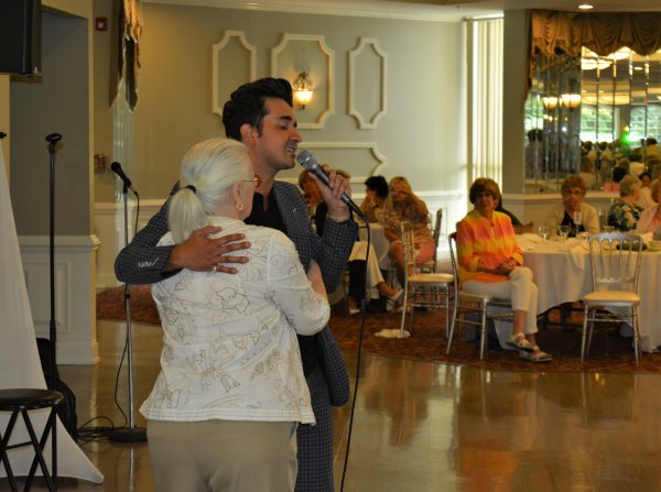 Blake Alexander entertains at Orland Township Summer Luncheon. Courtesy of Orland Township