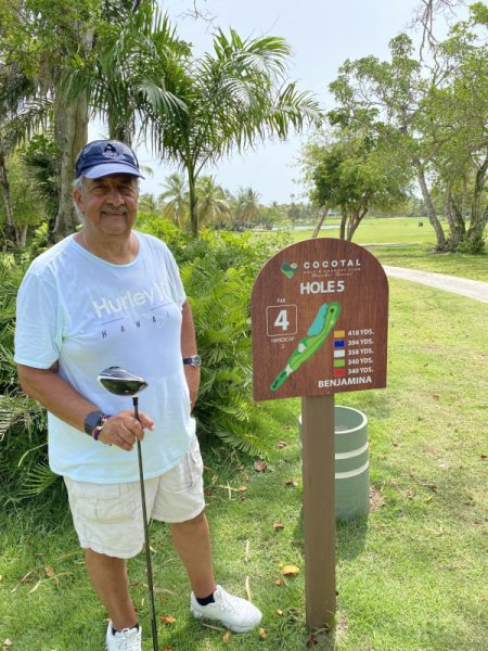 Golfing at the Cocotal Golf Course at the Grand Reserve Paradisus Palma Real. Photo courtesy of Ray Hanania