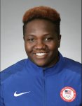USA Olympic Team athlete Raven Saunders. Photo courtesy of the US Olympic Team official photo