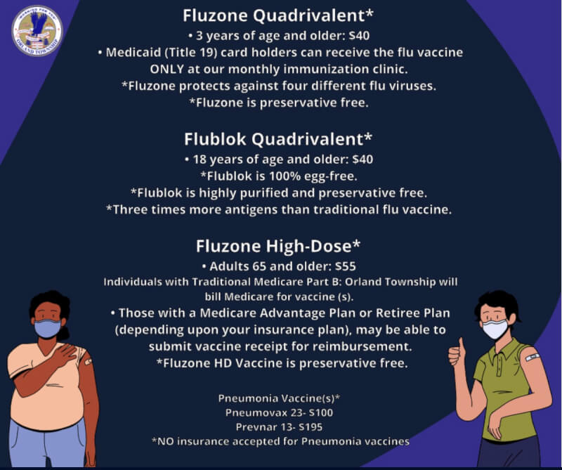 Orland Township flu shot information