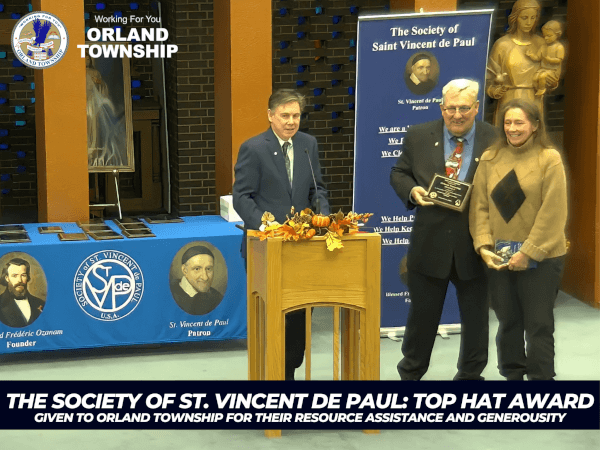 Orland Township Receives 2021 Top Hat Award