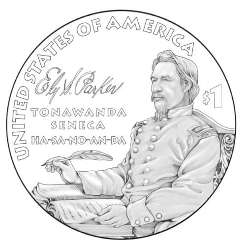 2022 Native American $1 Coin. The 2022 Native American $1 Coin will commemorate Ely S. Parker, a U.S. Army officer, engineer, and tribal diplomat, who served as military secretary to Ulysses S. Grant during the U.S. Civil War