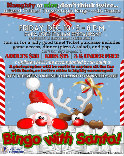 Holiday Donation Drive-thru Tuesday Dec. 7, Bingo with Santa Dec. 10