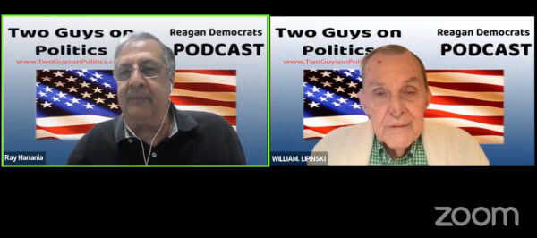 Ray Hanania and Bill Lipinski live on Facebook ... Two Guys on Politics, discussing President Biden's speech, the Ukraine crisis, the issue of voting rights, filibuster and more