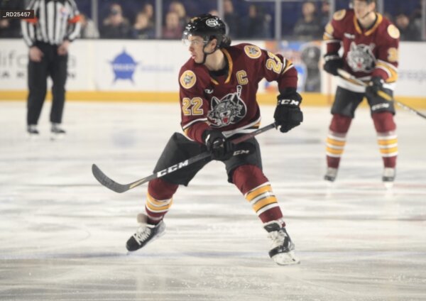 Chicago Wolves player Andrew Poturalski. Photo courtesy of the Chicago Wolves. https://www.chicagowolves.com