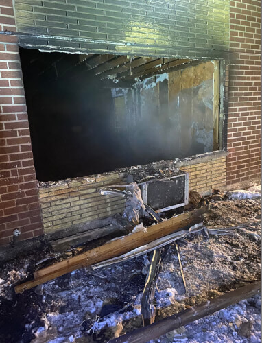 A fire gutted an apartment at 3129 S. 48th Court early Friday morning but was quickly extinguished by the Cicero Fire Department, Fire Chief Michael Piekarski said. Photo courtesy of the Cicero Fire Department