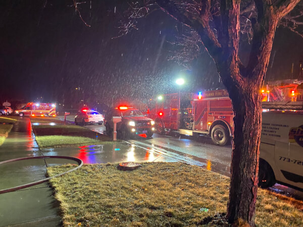 house fire on the 9100 block of 169th place in Orland Hills on the evening of March 18, 2022