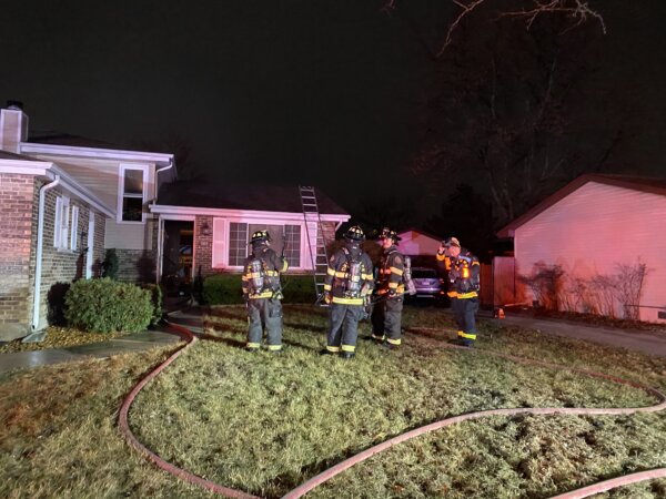 house fire on the 9100 block of 169th place in Orland Hills on the evening of March 18, 2022