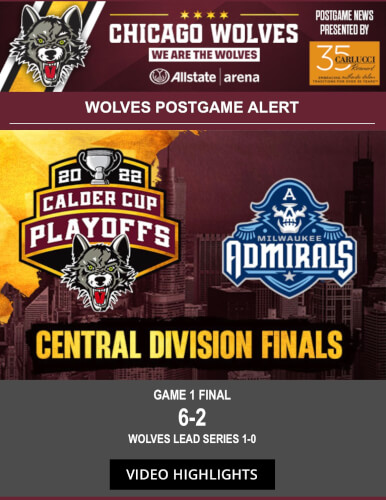 Chicago Wolves own Game 1 against Milwaukee Admirals