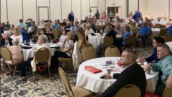 More than 200 Republicans and conservatives attended a rally organized in Orland Township Friday May 20, 2022 by hosts Republican Committeewoman Elizabeth "Liz" Doody Gorman and Homer Township Republican Committeeman Steve Balich