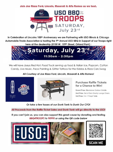 USO barbecue for the troops 2022