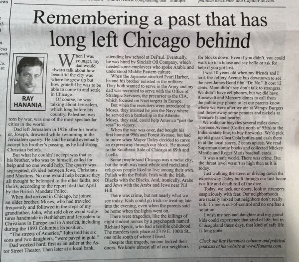 08-17-22 Hanania column on remembering Chicago past