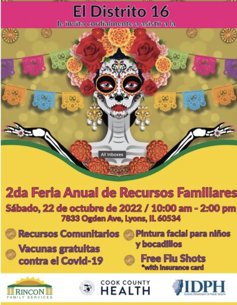 Cook COunty Commissioner Frank Aguilar Family Resource Fair Oct. 2022